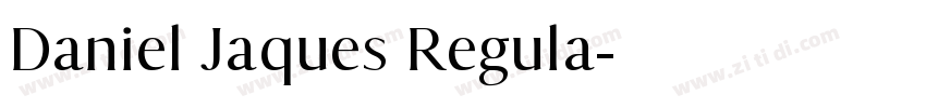 Daniel Jaques Regula字体转换